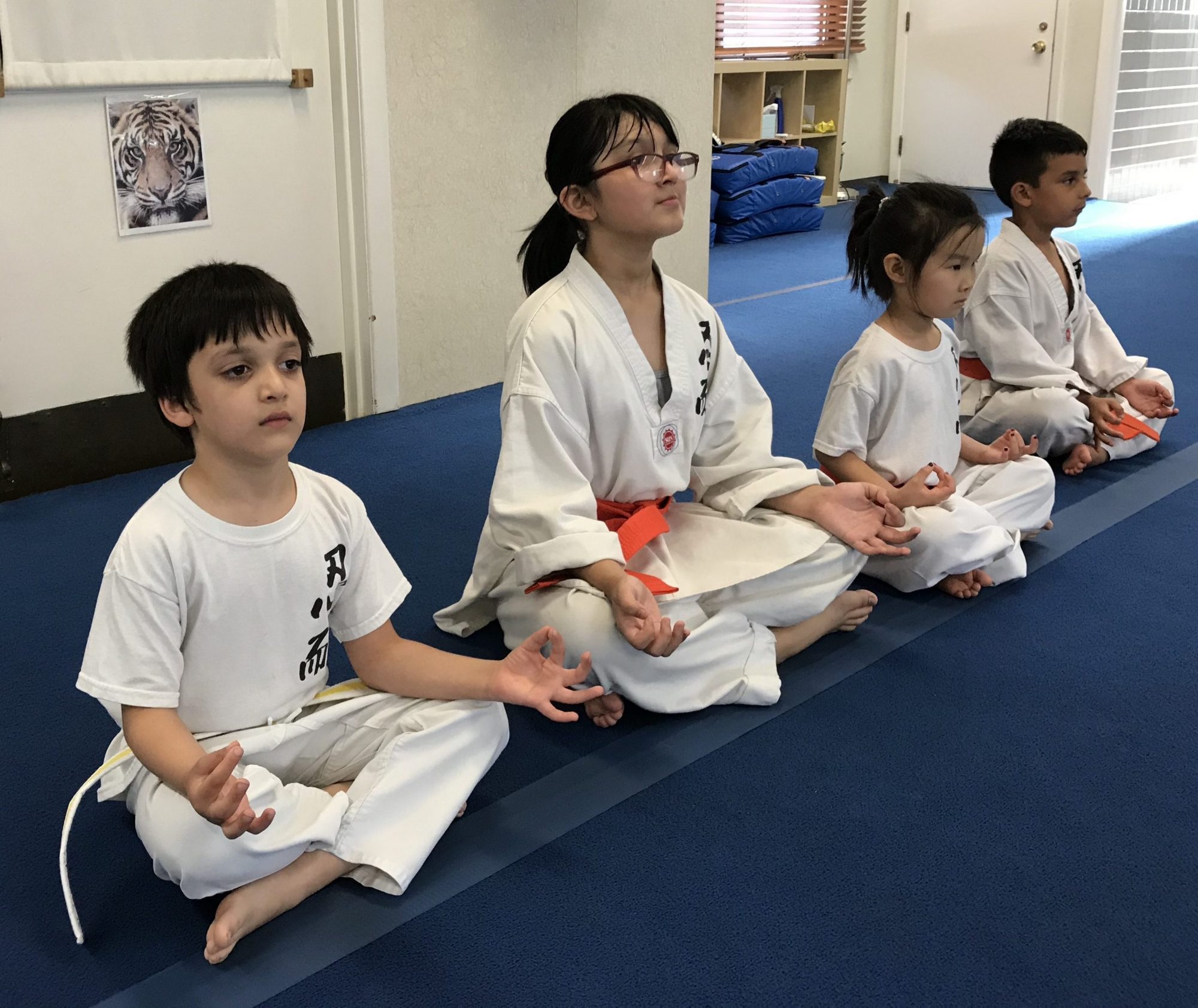 Children in Martial Arts Class