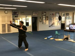 Senior GrandMaster S.H. Yu Doing Virtual Martial Arts