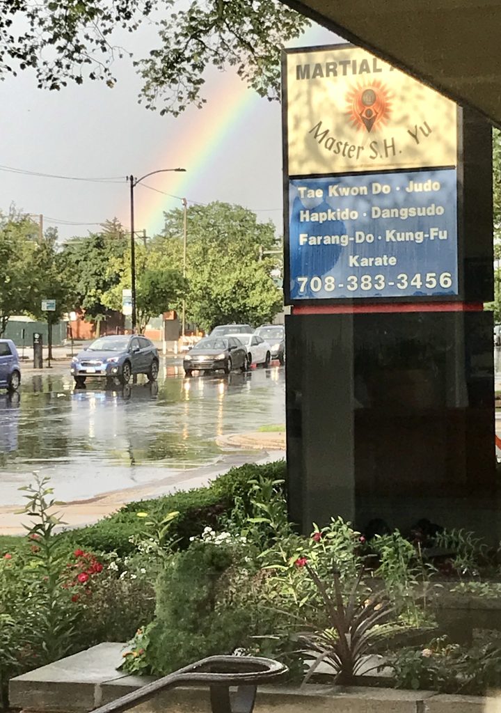 Outside of Master Yu martial arts studio