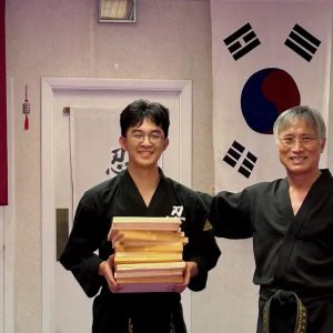Promotion Ceremony With Wood Board