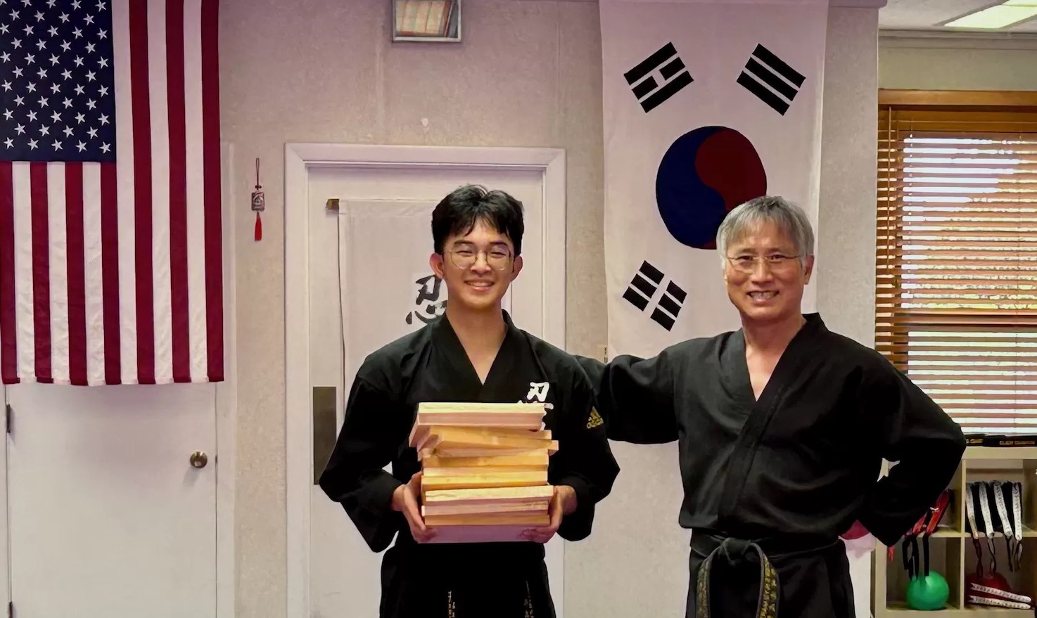 Promotion Ceremony With Wood Board